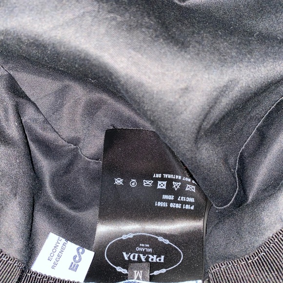PRADA Re-Nylon Bucket Hat Black Size Made of Prada's iconic nylon fabric. - Picture 13 of 16